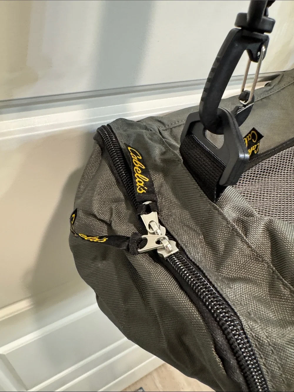 Cabela's Black and Gray Utility Bag with Padded Strap